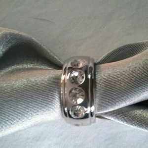 Austrian Crystal Stainless Steel  Ring